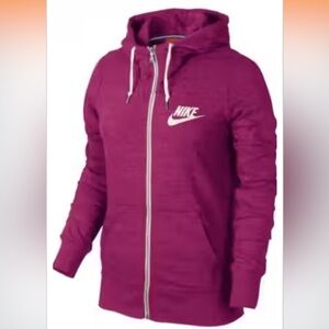 Nike Fuchsia Hoodie with White Accents